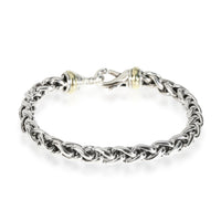 David Yurman Wheat Bracelet in 14K Yellow Gold/Sterling Silver