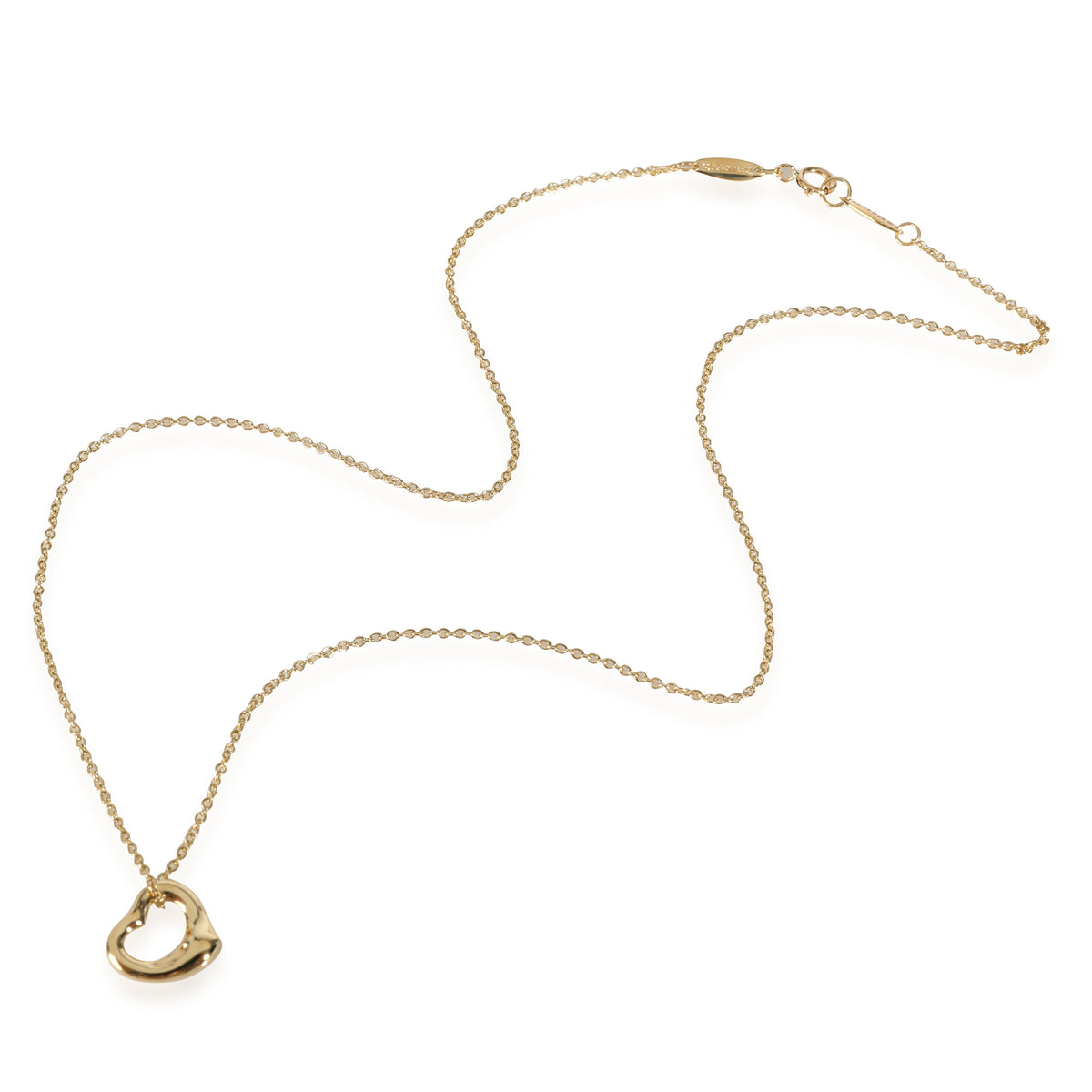 Tiffany & Co. Elsa Peretti Heart Necklace in 18k Yellow Gold