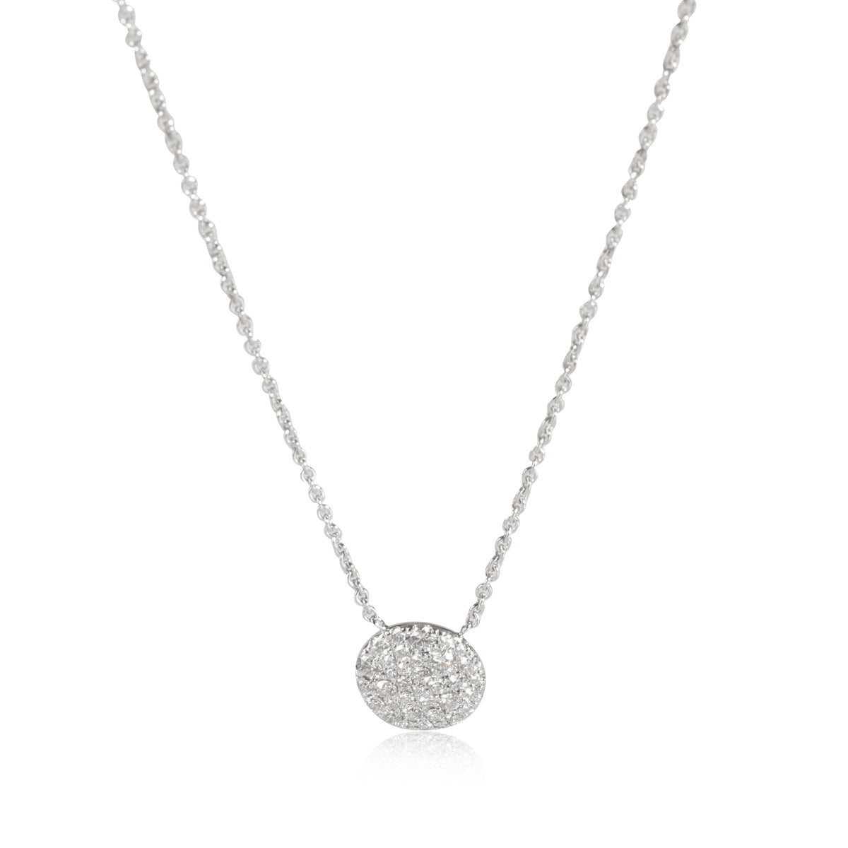 Tiffany & Co. Pave Diamond Pendant in 18K White Gold 0.5 CTW
