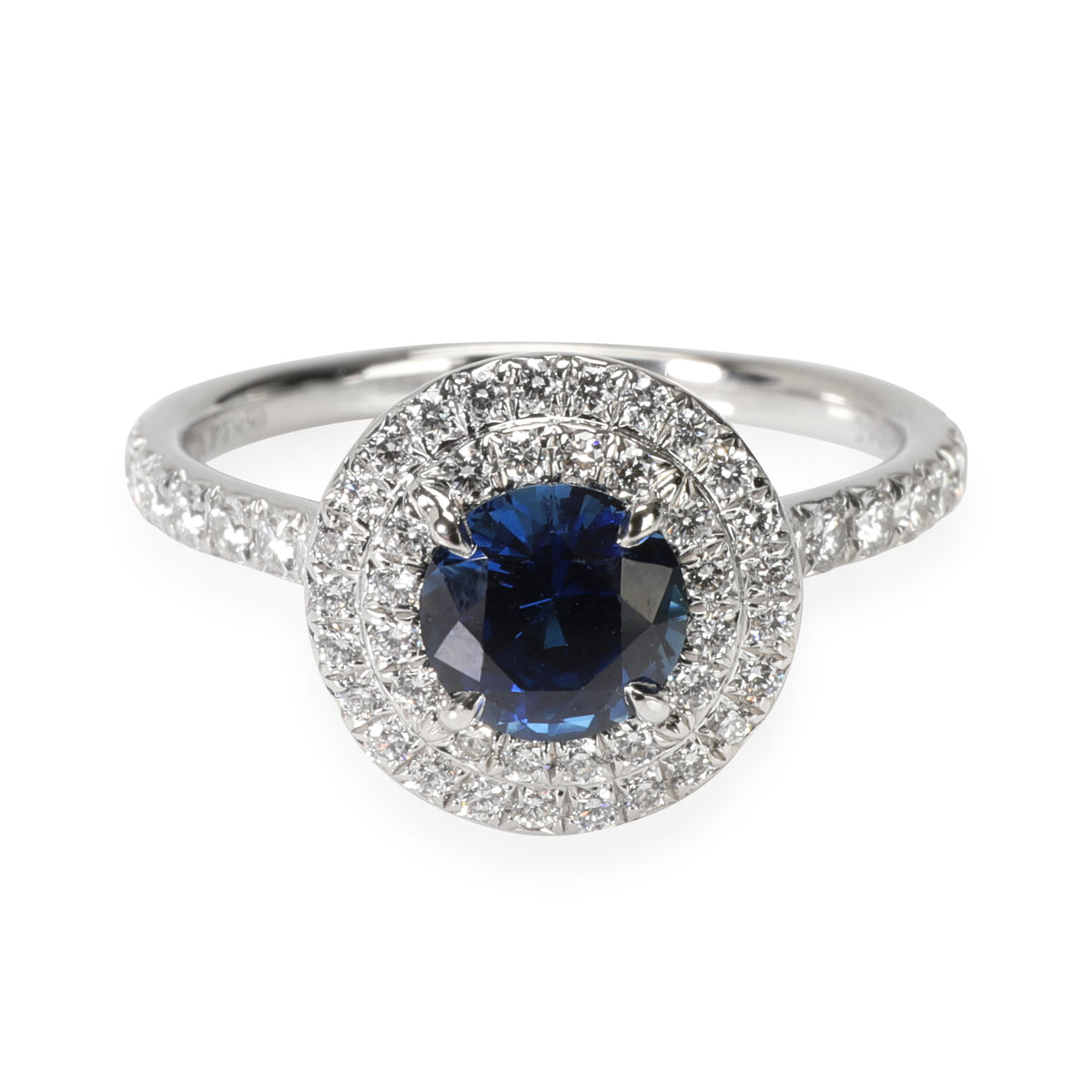 Tiffany & Co. Soleste Sapphire Diamond Engagement Ring in Platinum ...