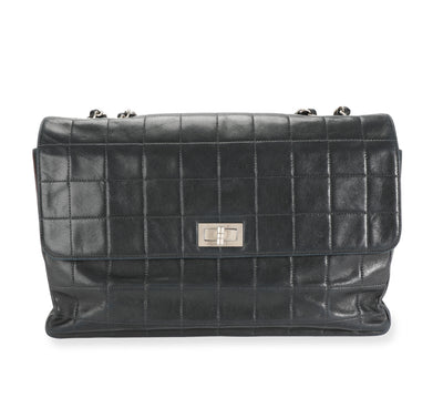 Chanel Black Square-Quilted Lambskin Reissue Multi-Pocket Single Flap Bag