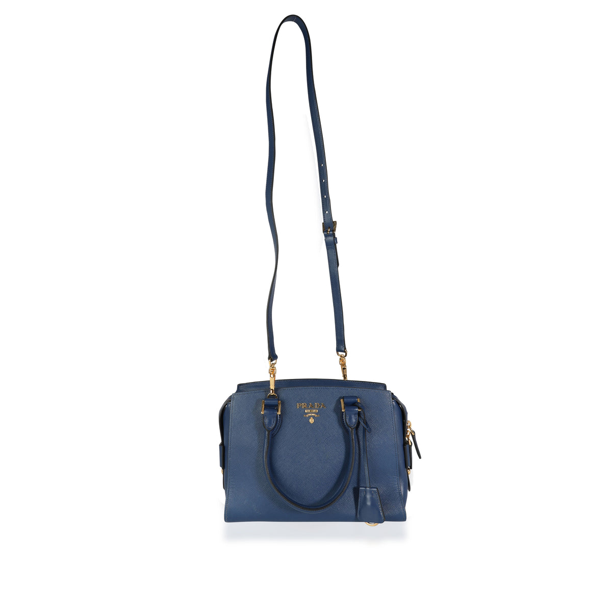 Bluette Medium Prada Brique Saffiano Leather Bag