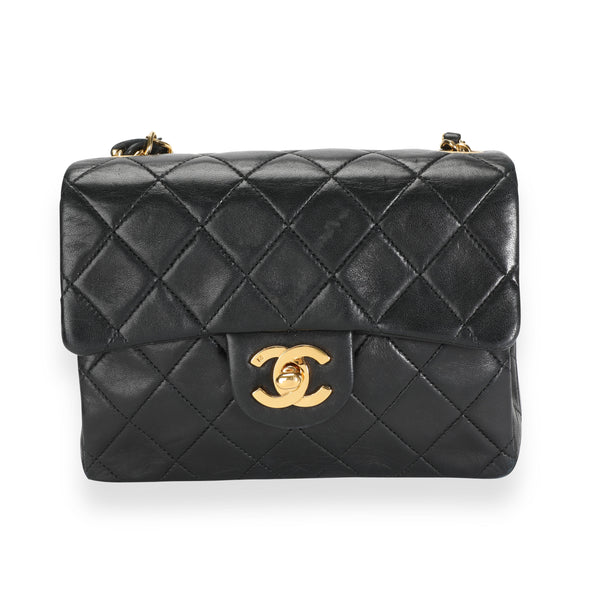 Chanel Vintage Black Quilted Lambskin Mini Square Classic Flap Bag — Edit38  NY