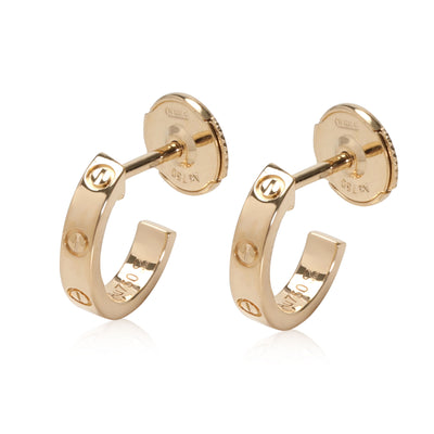 Cartier Love Earrings in 18k Yellow Gold