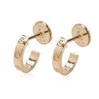 Cartier Love Earrings in 18k Yellow Gold