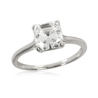 Tiffany & Co. Asscher Engagement Ring in Platinum F VS1 1.57 CTW