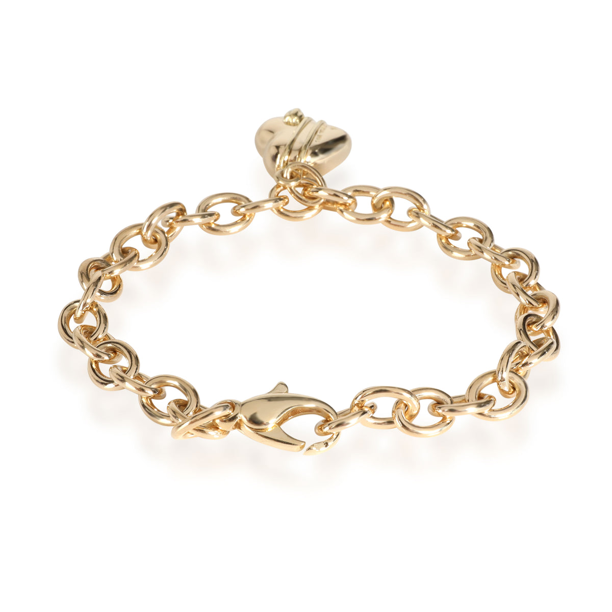 Tiffany & Co. Cupid Heart Charm Bracelet in 18k Yellow Gold