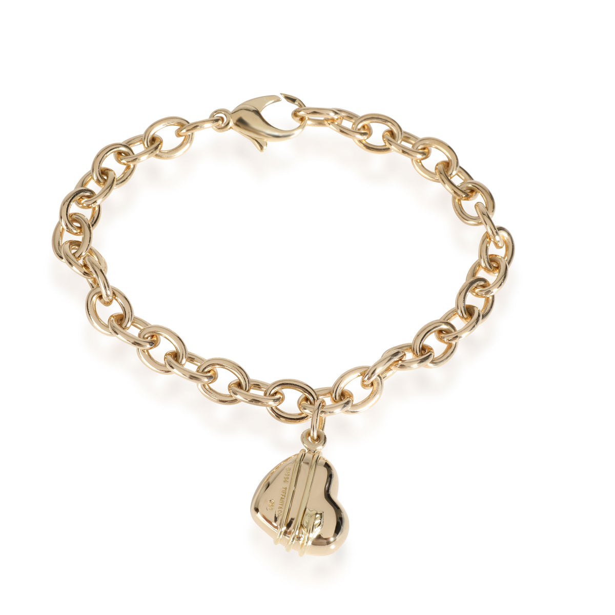 Tiffany & Co. Cupid Heart Charm Bracelet in 18k Yellow Gold