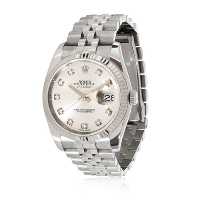 Rolex Datejust 116234 Men's Watch in 18kt Stainless Steel/White Gold