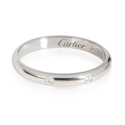 Cartier 1895 Diamond Band in Platinum 0.03 CTW