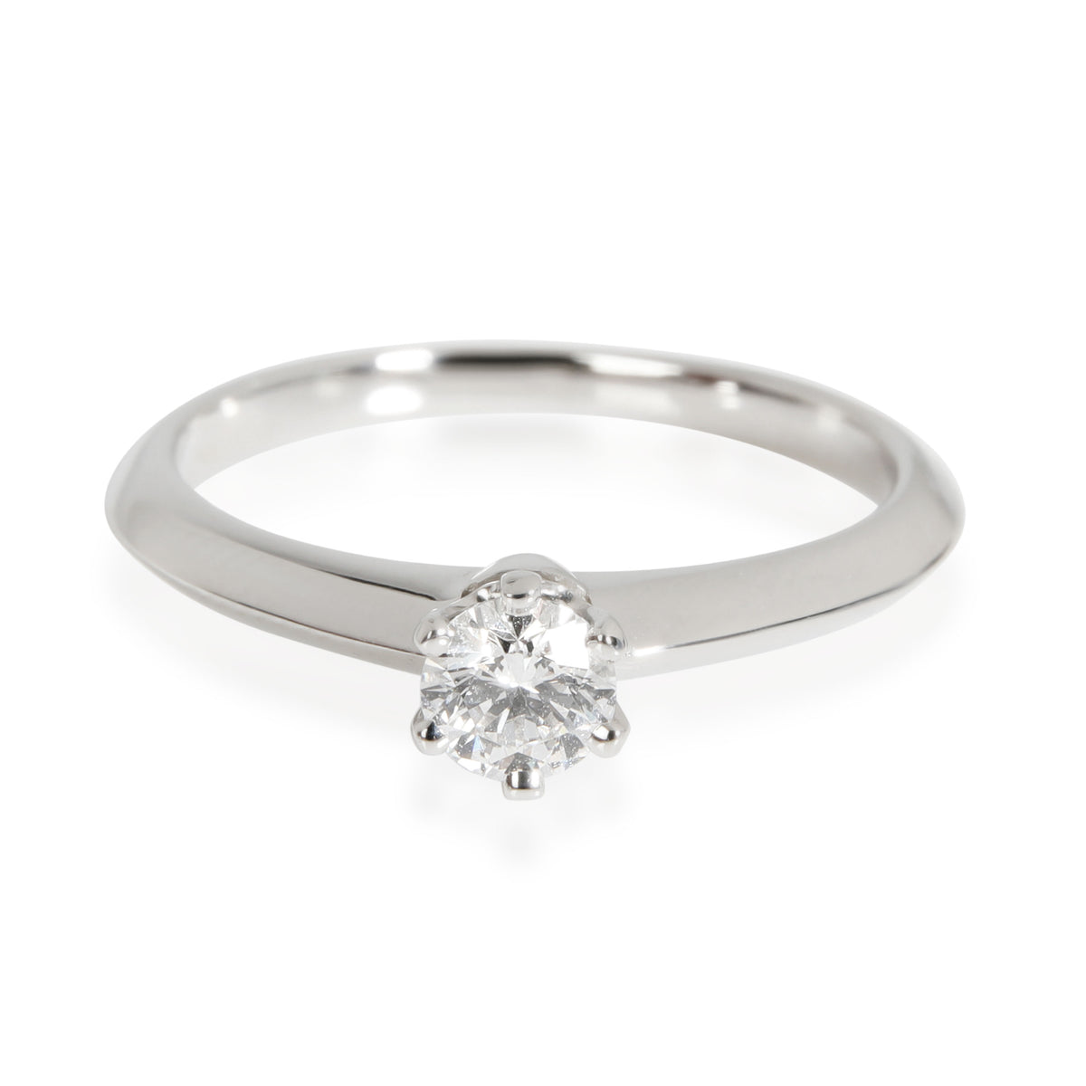 Tiffany & Co. Diamond Solitaire Ring in  Platinum G VS1 0.23 CTW