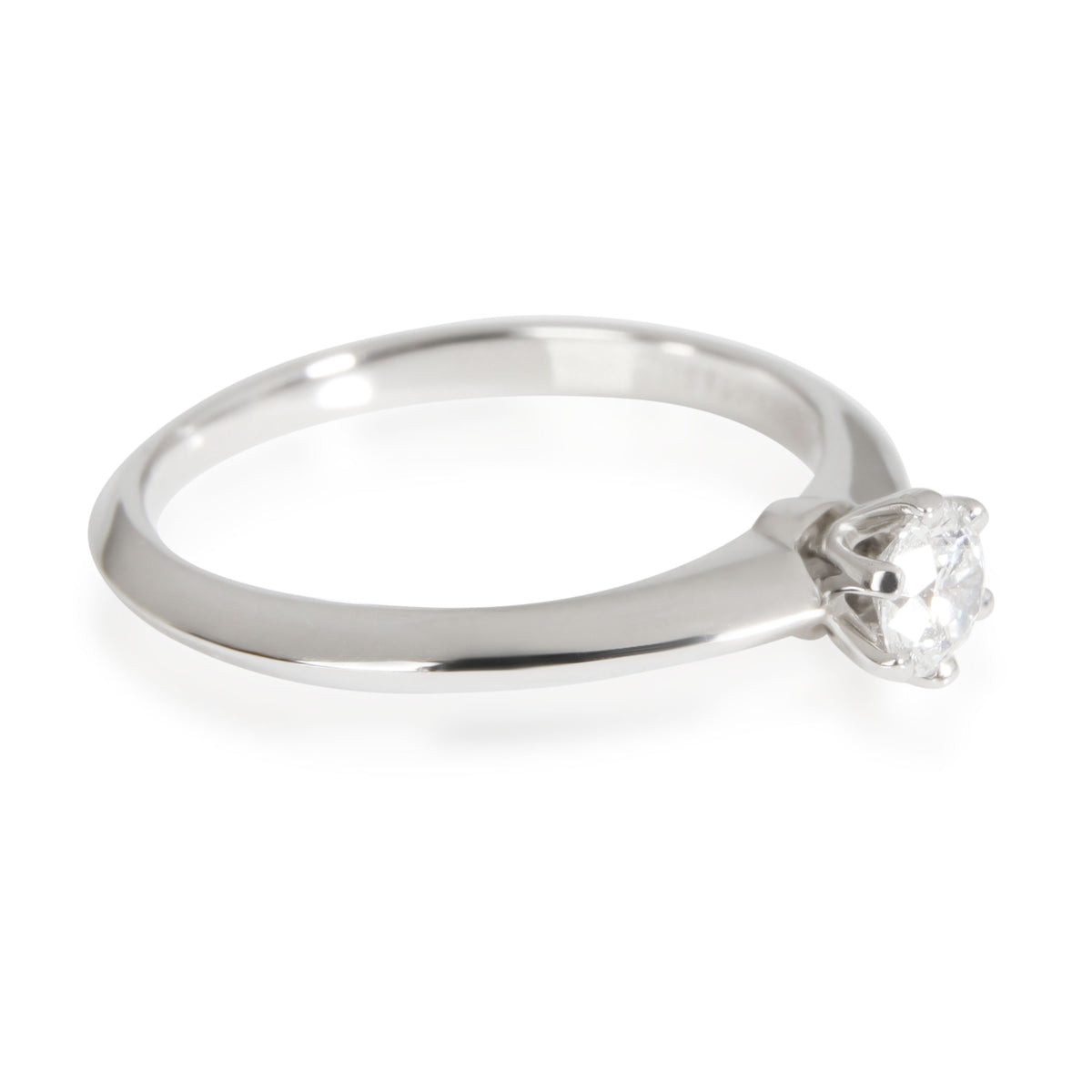 Tiffany & Co. Diamond Solitaire Ring in  Platinum G VS1 0.23 CTW