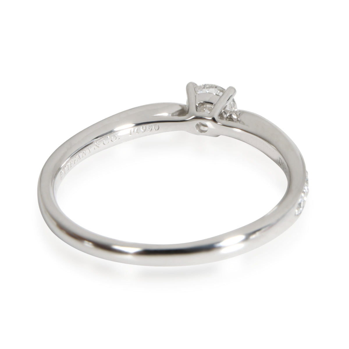 Tiffany & Co. Harmony Diamond Engagement Ring in Platinum F VS2 0.22 CT