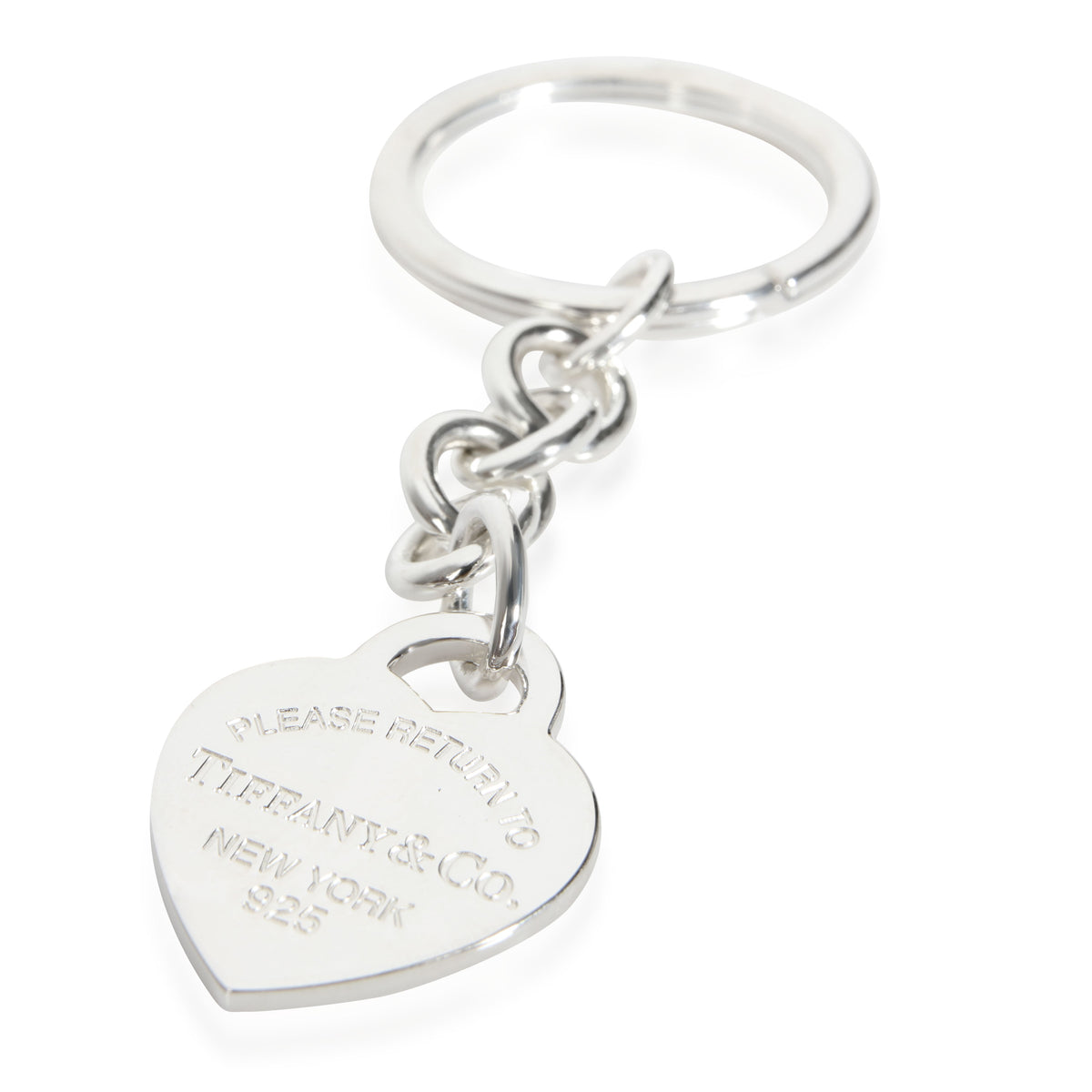 Tiffany & Co. Return to Tiffany Heart Tag Key Ring in Sterling Silver