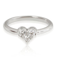 Tiffany & Co. Diamond Heart Ring in Platinum 0.17 CTW