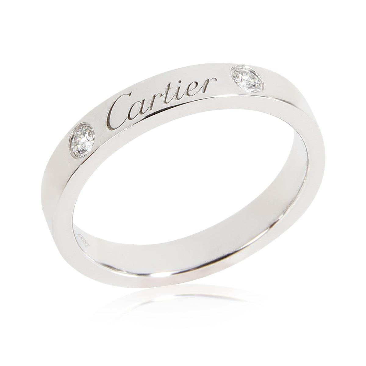 Cartier C De Cartier Diamond Ring in  Platinum 0.07 CTW