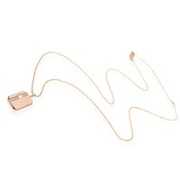 14K Rose Gold My Story Baguette & Round Diamond Pendant, .16 Ctw.