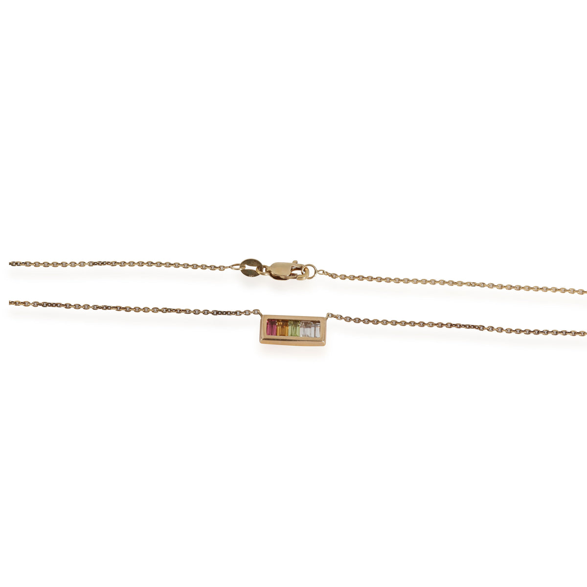 14K Yellow Gold My Story Aria Rainbow Necklace