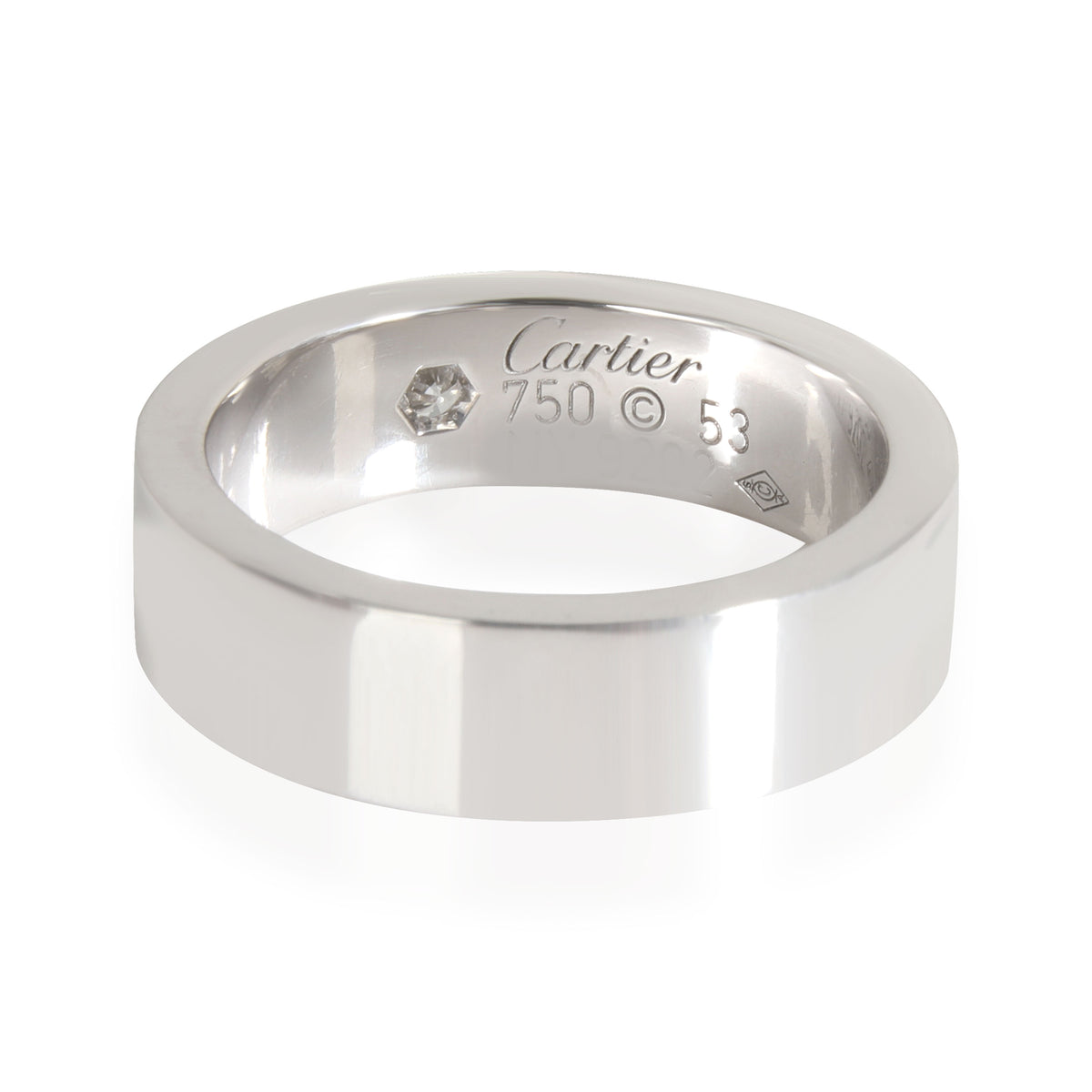 Cartier Love Diamond Band in 18k White Gold 0.06 CTW