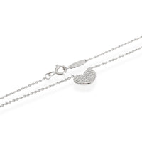 Tiffany & Co. Diamond Heart Shaped Pendant in 18K White Gold 0.3 CTW