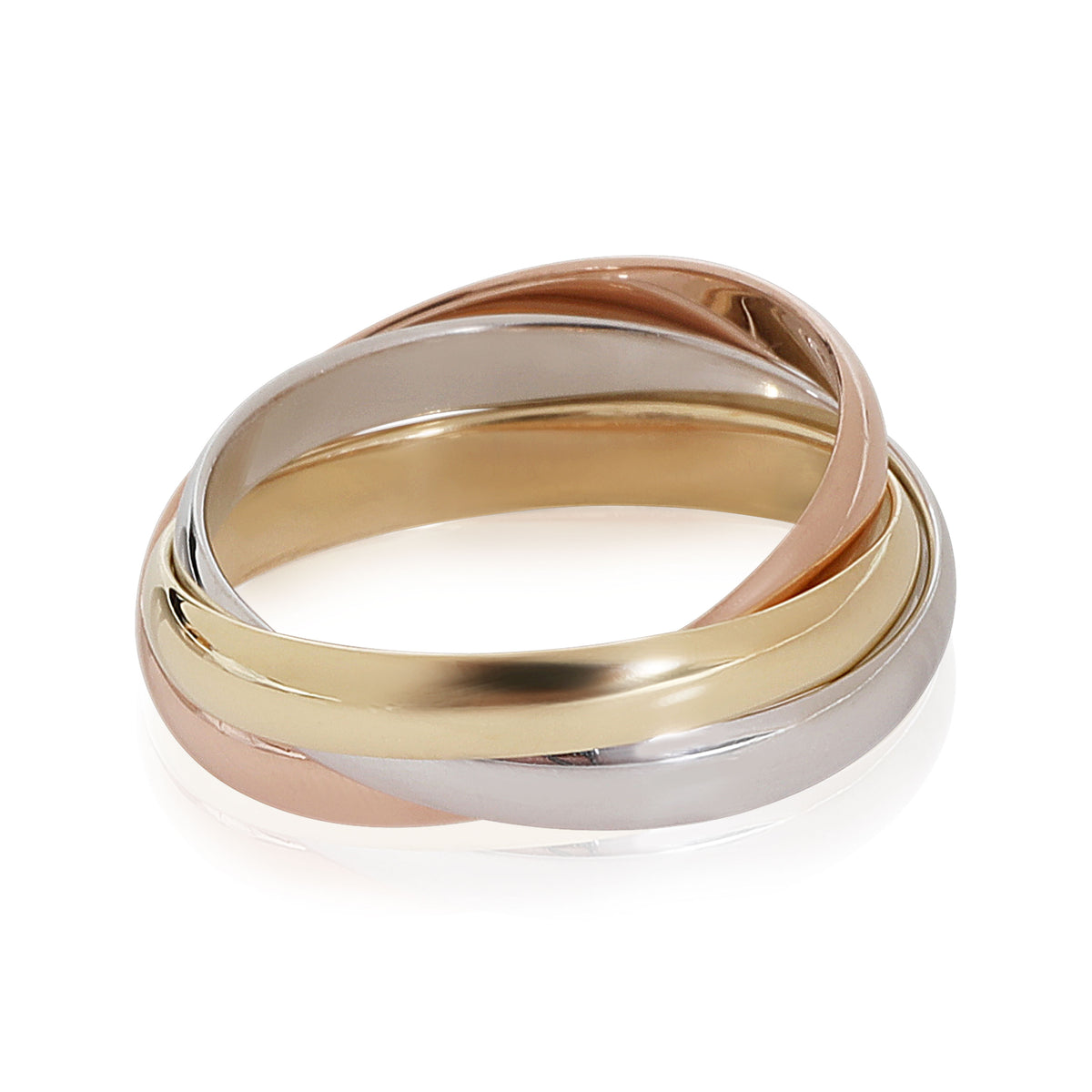 Cartier Trinity 2.7 mm Wide Band in 18K 3 Tone Gold