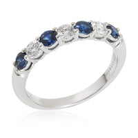 Tiffany & Co. Embrace Sapphire & Diamond Band in Platinum 0.24 CTW