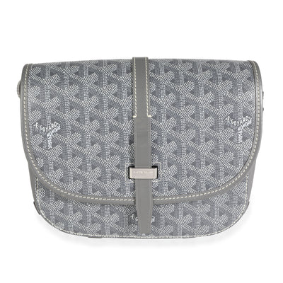 Goyard Gray Goyardine Belvédère II Messenger Bag PM