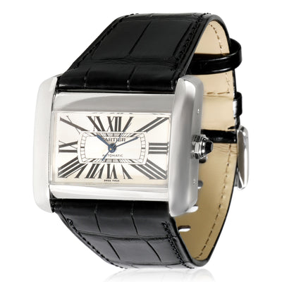 Cartier Tank Divan W6300755 Unisex Watch in  Stainless Steel