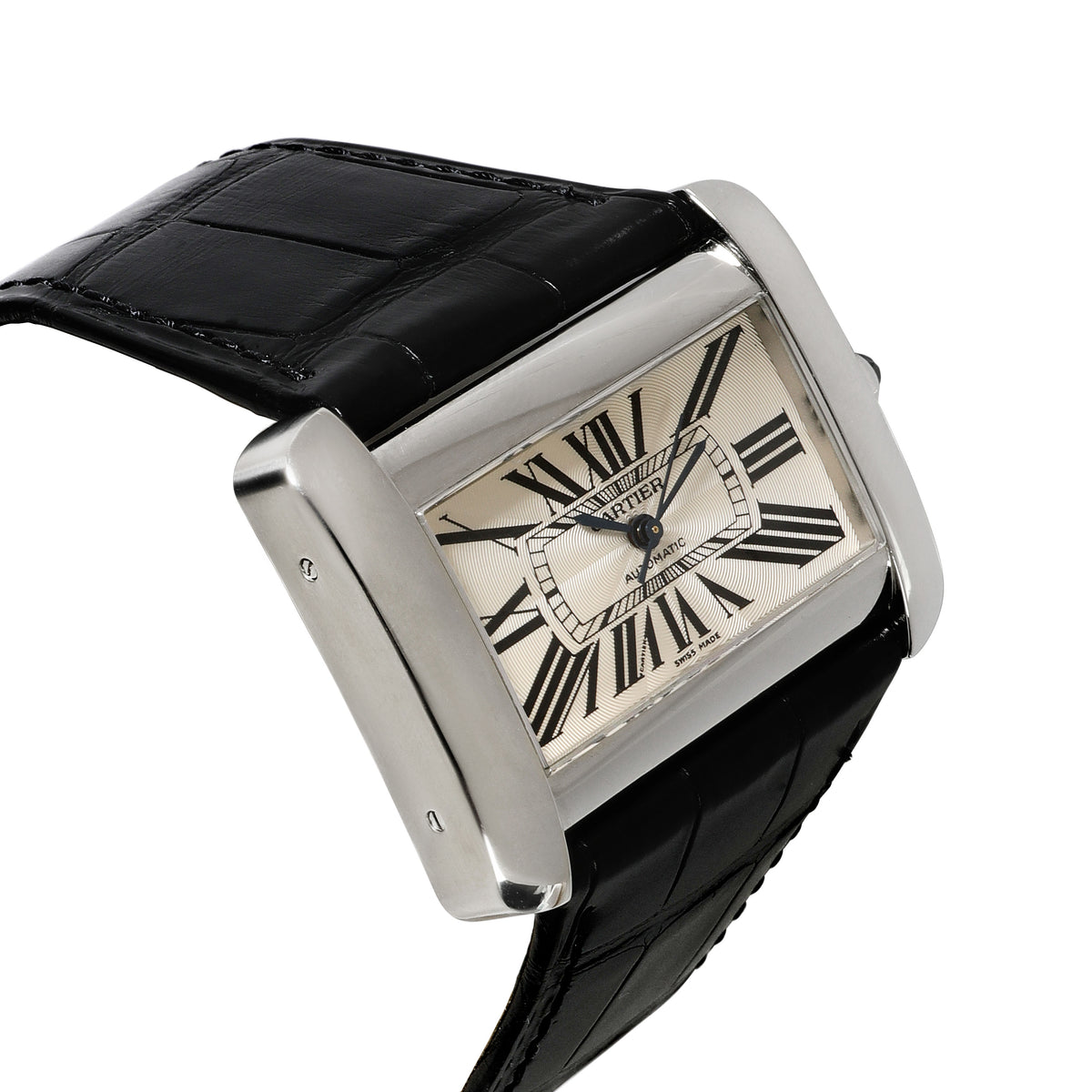 Cartier Tank Divan W6300755 Unisex Watch in  Stainless Steel