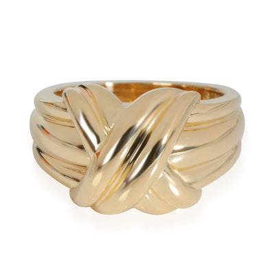 Tiffany & Co. Vintage Signature X Ring in 18K Yellow Gold