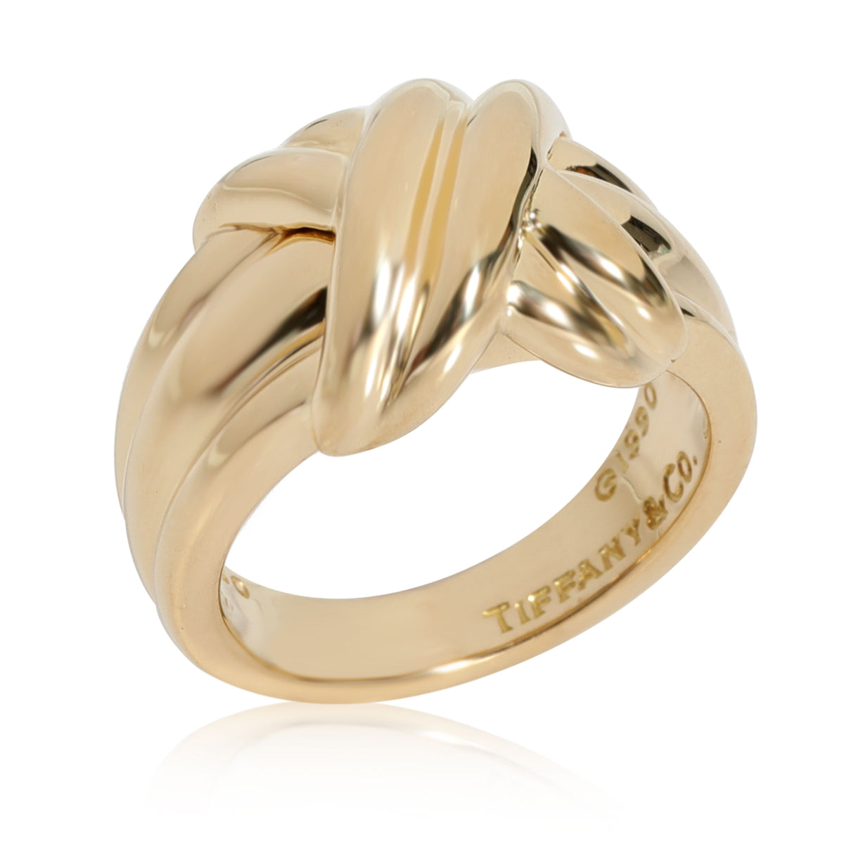 Tiffany & Co. Vintage Signature X Ring in 18K Yellow Gold