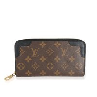 Louis Vuitton Monogram Canvas & Black Leather Zippy Retiro Wallet