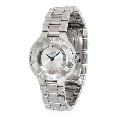 Cartier Must de Cartier 21 1340 Womens Watch in  Stainless Steel