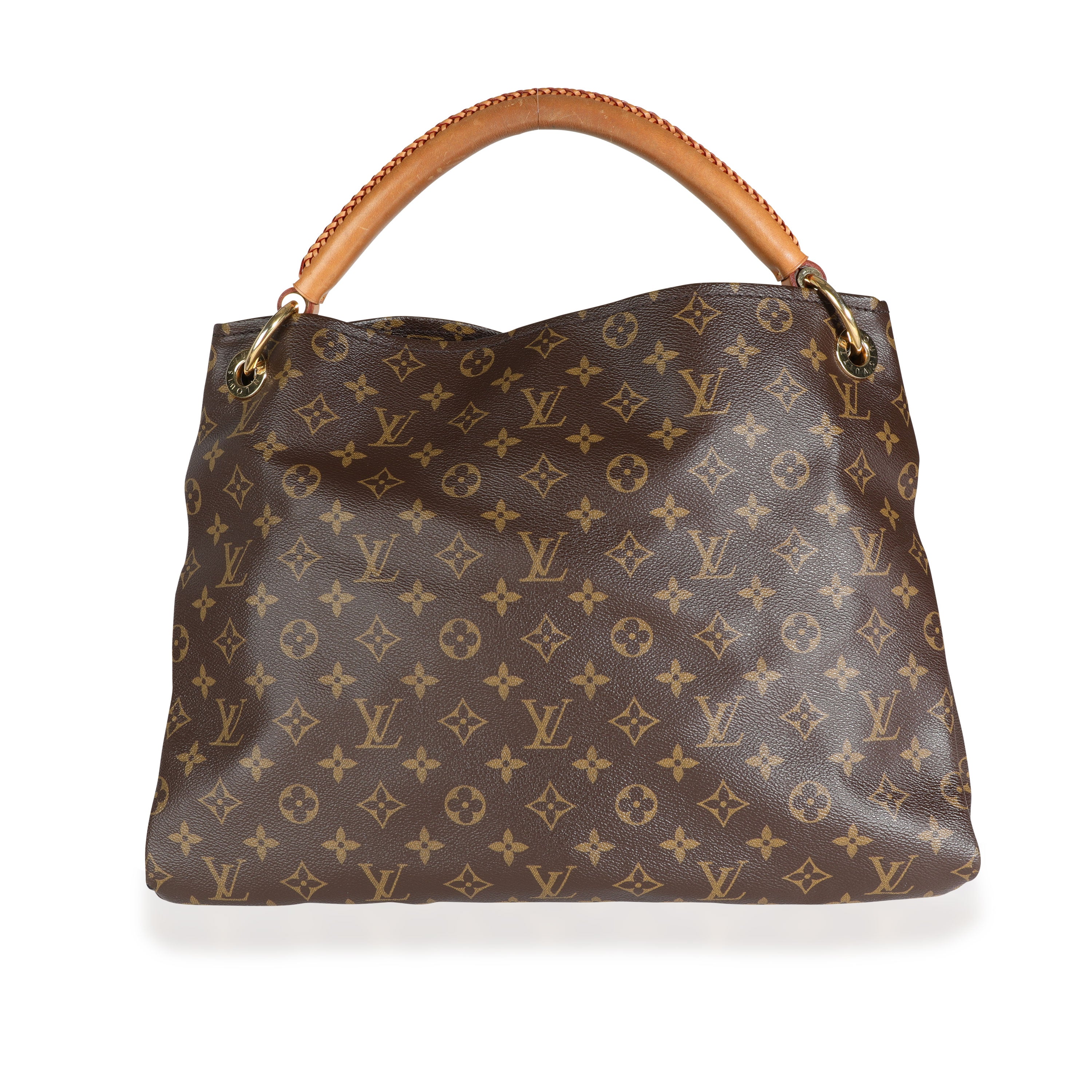 Louis+Vuitton+Artsy+Tote+MM+Grey+Leather for sale online