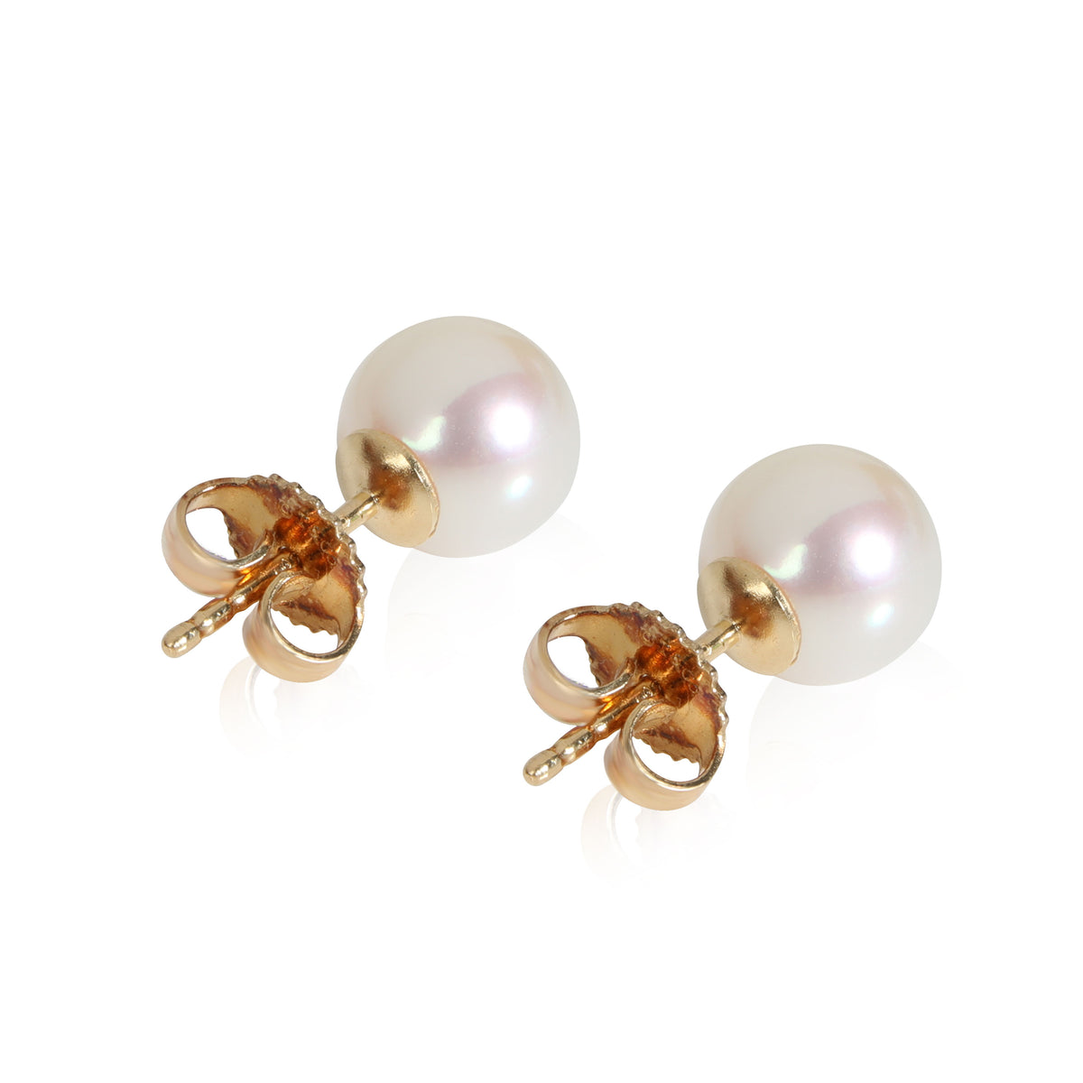 Tiffany & Co. Pearl Stud Earring in 18k Yellow Gold