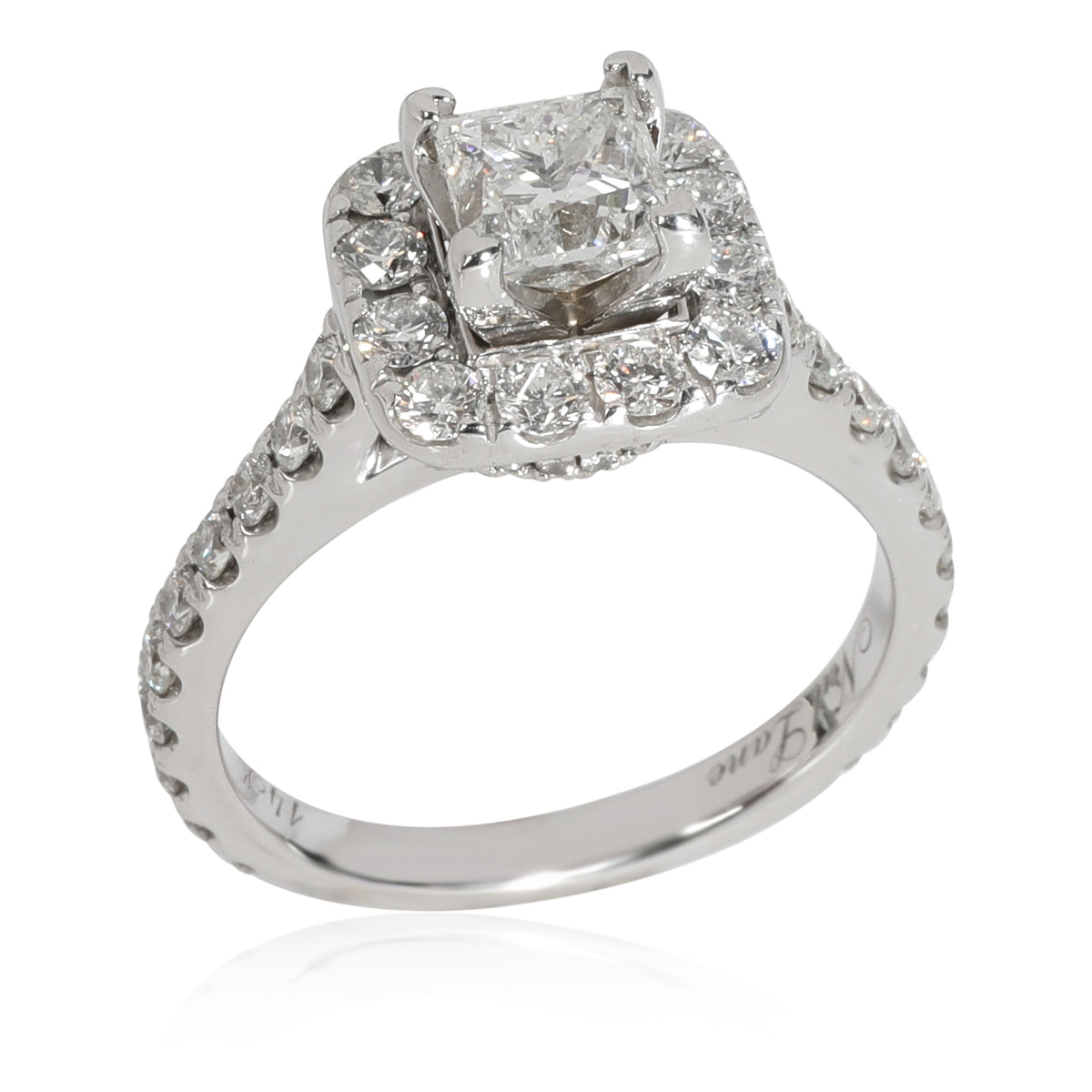 Neil Lane Diamond Diamond Engagement Ring in 14K White Gold F-G I1-I2 1.66 CTW