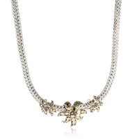 John Hardy Dot Ayu Jasmine Flower Necklace in 18K Yellow Gold/Sterling Silver