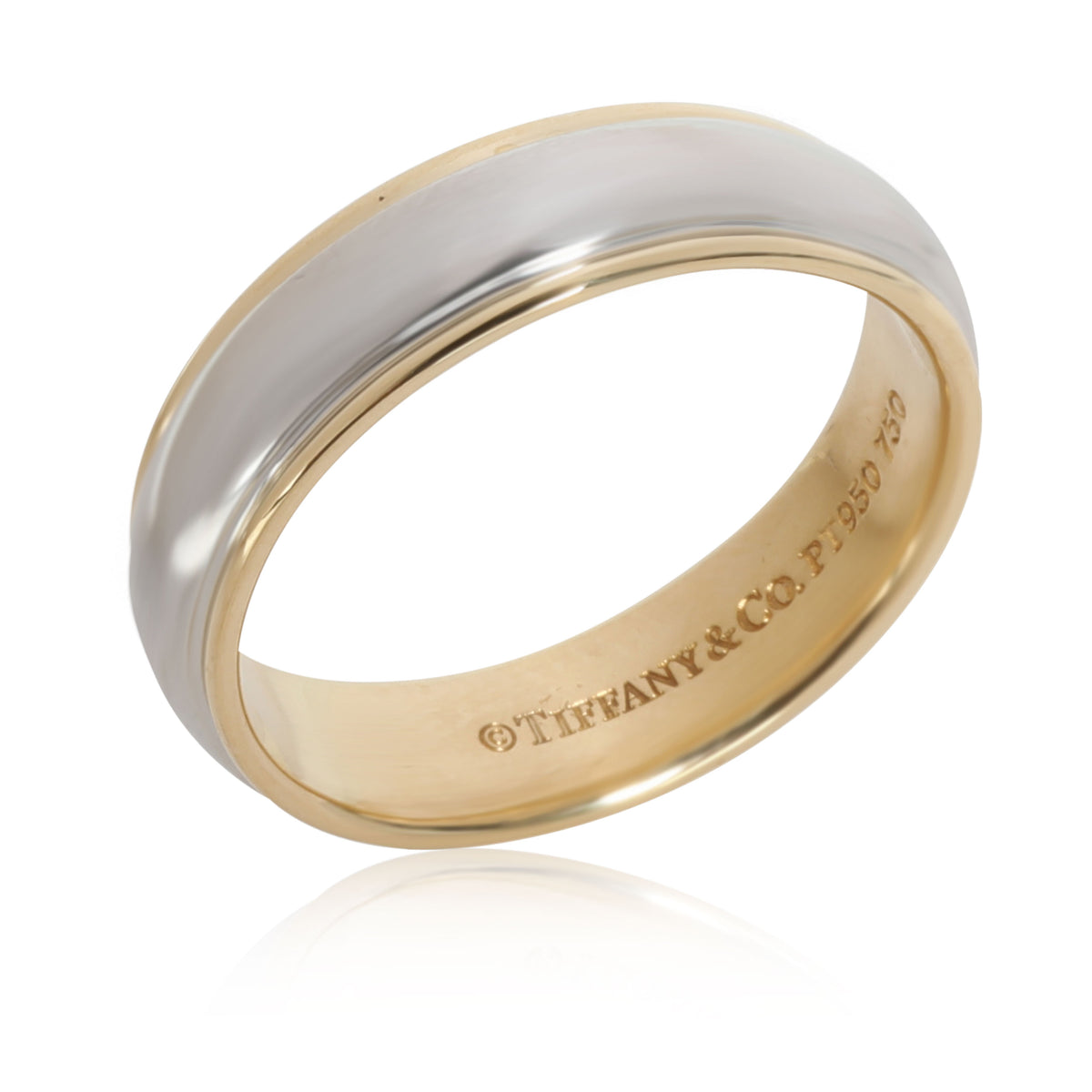 Tiffany & Co. Wedding Band in 18K Yellow Gold/Platinum