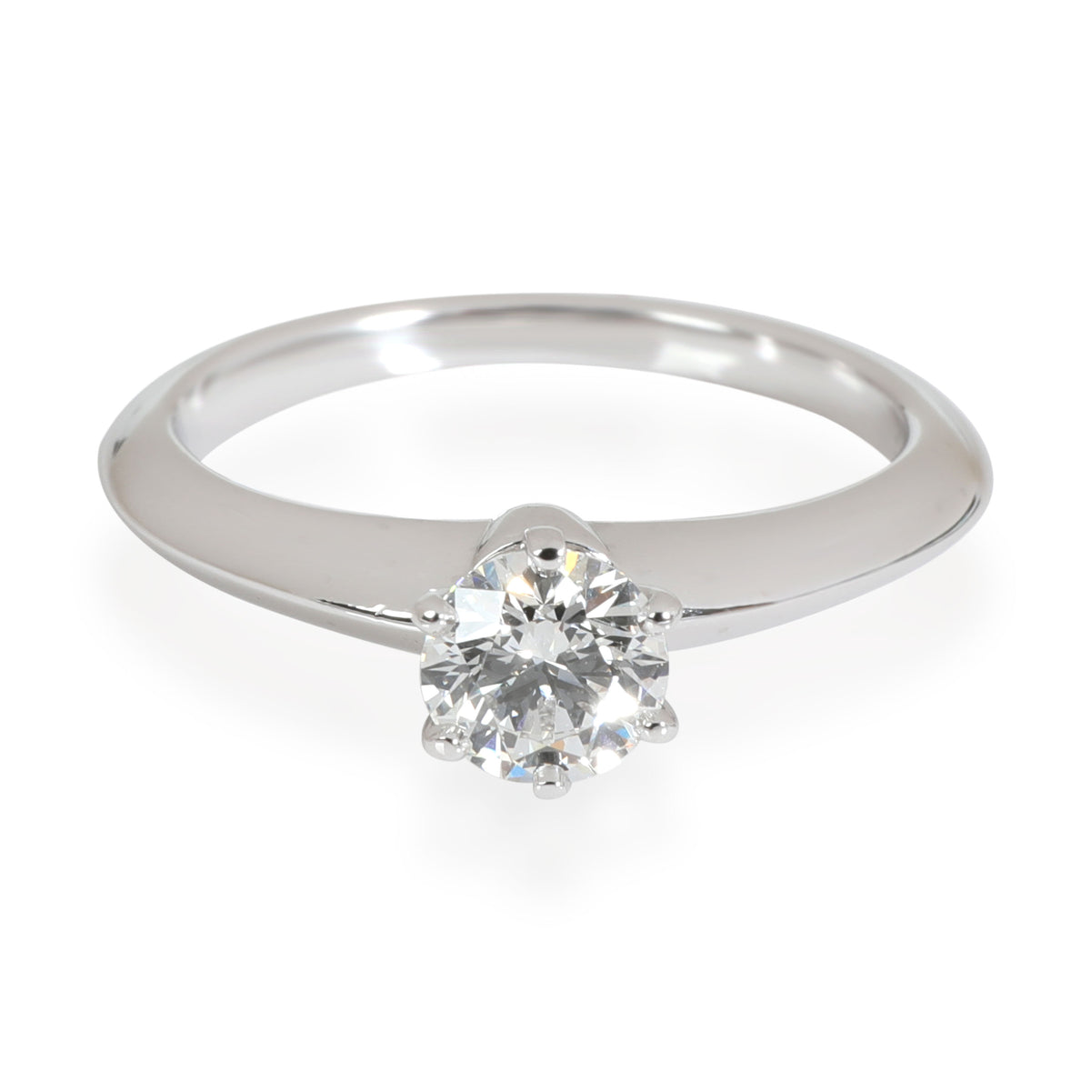 Tiffany & Co. Diamond Engagement Ring in Platinum F VS1 0.51 CTW