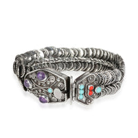 Mexican 1980s Coil Bracelet in  Silver