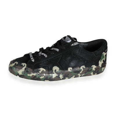 Suede Golden Goose Black Camouflage Superstar