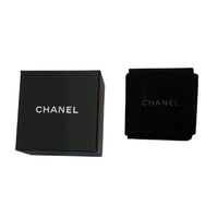 Chanel Costume Golden Crystal & Pearly White Double C Studs