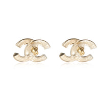 Chanel Costume Golden Crystal & Pearly White Double C Studs