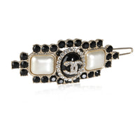 Chanel Barrette With Pearly Whites & Black Crystals