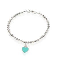 Return to Tiffany Heart Tag Beaded Bracelet in Sterling Sterling Silver