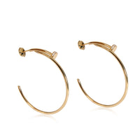 Cartier Juste Un Clou Diamond Hoop Earring in 18k Yellow Gold 0.17 CTW