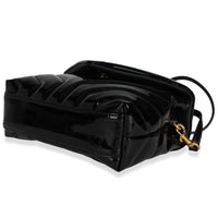 Saint Laurent Black Matelassé Patent Leather Loulou Toy Bag