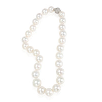 Graduated Cultured Pearl Necklace From 14mm To 28mm With Crystal Clasp