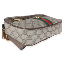 Gucci Brown Soft GG Supreme Canvas Ophidia Belt Bag