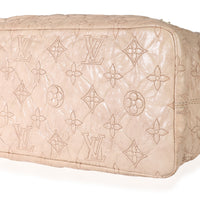 Louis Vuitton Ecru Embroidered Monogram Lambskin Olympe Stratus PM